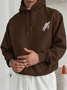 Sudadera con Capucha Estampada de Algodón Ecológico Unisex, Sudadera Sostenible para Venta al por Menor y al por Mayor de Moda - Product Image 1