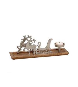 Décoration de Noël en aluminium et bois de grande qualité à prix raisonnable, idéale pour les réunions saisonnières. - Product Image 5