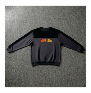 Sweat-shirts pour hommes en coton 100% de haute qualité, brodés, imprimés sur mesure, à col zippé, couleur unie, coupe ample, pour l'hiver, OEM. - Product Image 1