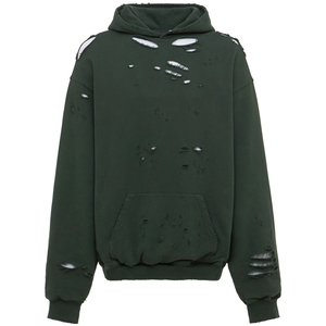 Sudadera con Capucha de Invierno para Hombre de Alta Calidad, Diseño Desgastado, Color Sólido, Logotipo Personalizado, Manga Larga, Corte Holgado, Diseño Tipo Manta, Cómoda, Varias Tallas - Product Image 1