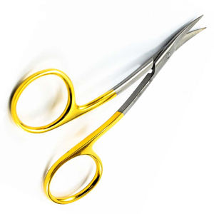 Ciseaux chirurgicaux/dentaires incurvés en acier inoxydable TC La Grange de 11 cm, couleur or, par ARMANDIOUS - Product Image 5