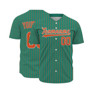 Camiseta de Béisbol Personalizada con Estampado Sólido, Ropa Deportiva Transpirable, Logotipo Frontal Personalizado, Camisa Corta con Botones para Hombre y Mujer, Invierno - Product Image 1