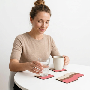 Premium Wood Resin Inlay Coaster Set Handmade Luxury Custom Classic High Quality Eco-Friendly Drink <b>Mats</b> Table Pads Modern Tea - Product Image 1