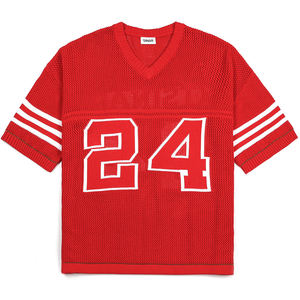 Custom LOGO <b>Men</b> Hollow Out Sweater Summer Short Sleeve Crew Neck Knitwear Football <b>Pullover</b> Casual Jumper <b>Men</b> Knitted Jersey - Product Image 3