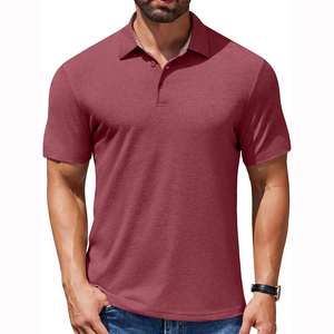 Polo-shirts de golf pour hommes 2026 en 100 % coton, personnalisés, à manches courtes, grandes tailles, anti-plis, style streetwear, imprimés – Disponibles à la vente en ligne - Product Image 4