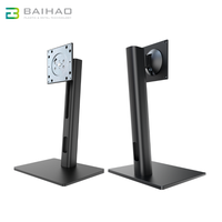 Support de bureau réglable en hauteur en alliage d'aluminium et bras pour écran LCD personnalisé Baihao Plastics