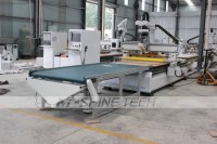 Machine de fraisage CNC ATC de haute précision JINAN M-SHINE 1328 avec système de chargement et déchargement pour le traitement du bois et du MDF