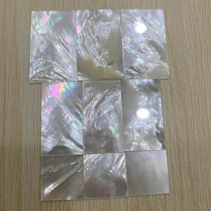 Handmade Natural Nacre Shell Slices White Mother of Pearl Loose Gemstone Natural <b>MOP</b> Shell Sheet Square Shape Motherfor Musical - Product Image 1