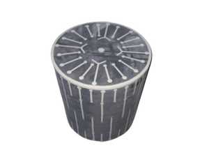Tabouret console sur pied Belladec, motif marocain moderne, incrustation d'os, fait main, écologique, personnalisé, pour salon et cuisine - Product Image 5