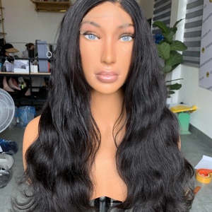Perruque Lace Front en Cheveux Humains Vierges Remy à Cuticules Alignées pour Femmes Noires, Personnalisable, Colorée, Densité 180% - Product Image 1