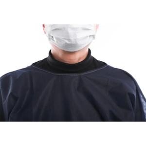 Bata de Laboratorio Unisex Profesional de Poliéster + Algodón, Blanca, Mangas Largas, Bolsillos Profundos, Tejido de Punto, Detección de Agujas, para Uso Hospitalario - Product Image 5
