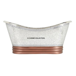 Bañera de Cobre Hecha a Mano con Aspecto Antiguo, Bañera Independiente de Lujo Moderna para Hotel, Diseño Simple con Material de Cobre Puro - Product Image 5