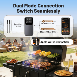 Termometro BBQ Wireless Intelligente Inkbird INT-33-BW con 3 Sonde ad Alta Precisione, WiFi e Bluetooth, Vendita Diretta dalla Fabbrica - Product Image 3