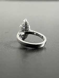 Bague Art Déco en Moissanite Marquise et Diamant, Création Artisanale, pour Femme, Argent 925 Original, Cadeau Personnalisé, Bijou Premium pour Elle - Product Image 5