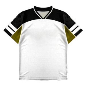 Maillot de football sublimé à col en V, manches courtes, en polyester respirant, coupe régulière pour adulte, toutes saisons - Product Image 3