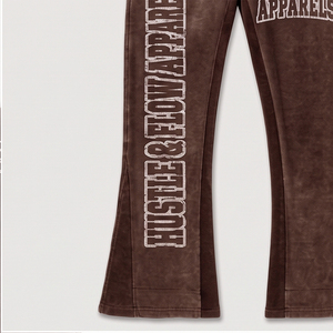 OEM Custom Logo Streetwear Oversized Flared Sweatpants and Hoodie Sets Wholesale Price <b>Men</b> <b>Flare</b> Tracksuits - Product Image 4
