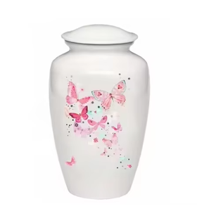 Modern Metal Urns for Indoor Outdoor Decor With Durable Lightweight Build Designed for <b>Memorial</b> Displays and Home Settings homes - Product Image 1