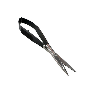 Ciseaux à ongles de qualité professionnelle, en acier inoxydable, courbés, tranchants, pour la précision, coupe-cuticules, manche en acier pliable simple - Product Image 5