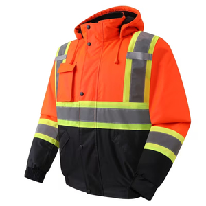 Veste de sécurité haute visibilité de qualité supérieure, bande réfléchissante de 5 cm, imperméable, veste de sécurité réfléchissante pour l'hiver, pour adulte - Product Image 2