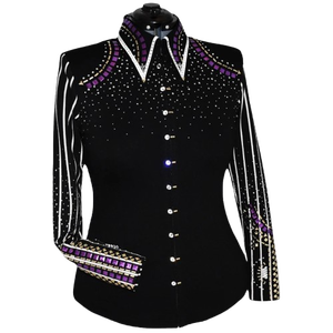 Camisa Profesional Ligera de Secado Rápido y Ecológica para Mujer, Estilo Western, para Exhibición Ecuestre, Mezcla de Poliéster/Spandex, para Reina del Rodeo - Product Image 1