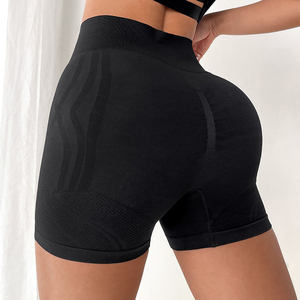 Shorts de sport pour femmes en gros, séchage rapide, double couche, taille élastique, pour la course et l'entraînement, avec short de yoga intégré - Product Image 5