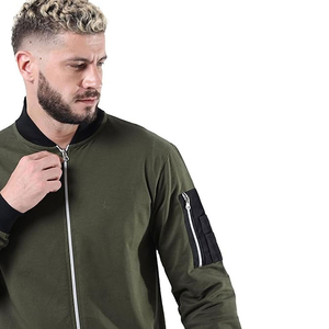 Chaqueta Bomber de Color Sólido para Hombre, Ligera, Estilo Hip Hop, Ropa Exterior Informal, Chaqueta Casual Delgada - Product Image 6