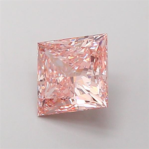 Exquise pierre précieuse rose de 1 carat, taille princesse, offrant un éclat symétrique d'élite et une clarté de couleur intense exceptionnelle. - Product Image 6