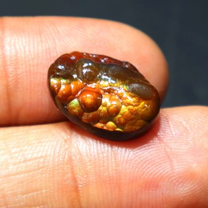 Natural Mexican <b>Fire</b> Agate Druzy Cabochon Unique <b>Fire</b> Agate Handmade Jewelry <b>Fire</b> Agate Cabochon for Ring for Jewelry Making - Product Image 1