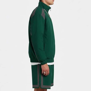 ชุดเซ็ตเสื้อผ้าลำลองสีเขียวสำหรับผู้ชาย สไตล์สปอร์ต ระบายอากาศได้ดี ชุดสองชิ้นแบบจ็อกเกอร์ มีฮู้ด ผ้ากำมะหยี่ทอ เหมาะสำหรับใส่ในฤดูใบไม้ร่วง ผลิตจากโพลีเอสเตอร์ 100% - Product Image 6