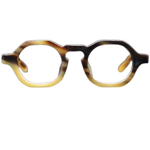 Gafas de cuerno de búfalo, gafas de sol de cuerno de búfalo, gafas de cuerno de búfalo auténticas, naturales, hechas a mano, redondas, gruesas, mate, estilo búho. - Product Image 2