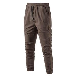 Pantalon de jogging décontracté en toile ample pour homme, style streetwear, avec cordon de serrage, tissu anti-boulochage et respirant - Product Image 3
