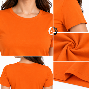 Le style décontracté et frais du t-shirt pour femme le rend adapté à une tenue quotidienne, avec un tissu respirant, un confort doux et une coupe moderne et soignée. - Product Image 6