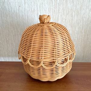 กระปุกหวายสั่งทำพิเศษ ขายดีที่สุด เป็นมิตรกับสิ่งแวดล้อม ดีไซน์สวยงาม กล่องเก็บของพร้อมฝาปิด - Product Image 4