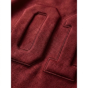 SUQAINA FASHION GARMENTS Camiseta de Hombre, Corte Regular, Color Granate, Manga Corta, Cuello Redondo, Estilo Urbano, Tejido con Relieve, 100% Algodón - Product Image 6