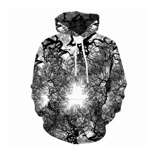 Sublimation Hoodies MSWMH86 Dark Forest with White Background