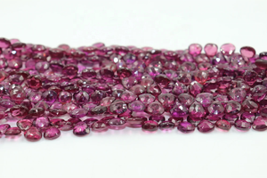 AAA haute qualité 5mm Rhodolite grenat perles à facettes en forme de coeur 8 pouces perles Briolette pour la fabrication de bijoux pierre naturelle - Product Image 2