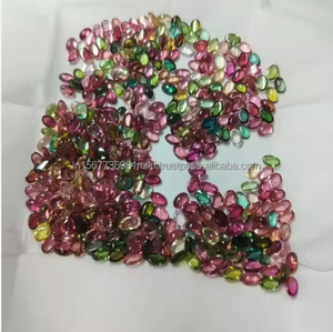 100% Turmalina de calidad Natural piedra Natural turmalina suave cabujón de piedras preciosas sueltas para hacer joyas hechas a mano - Product Image 6