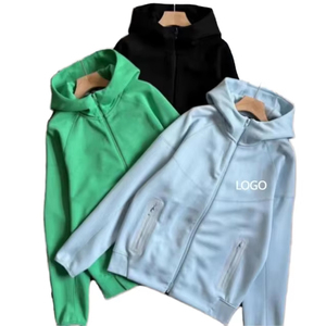 Wholesale <b>Men</b> Winter Tracksuit Set Plus Size Trendy <b>Pullover</b> Hoodie Trousers Solid Casual Wear Outfit Custom Logo - Product Image 1