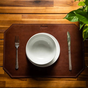 Hot Selling Leather <b>Table</b> Mat Leather Placemats Eco-Friendly Elegant Home Decor Non-Slip Leather <b>Table</b> Mat <b>Dining</b> <b>Table</b> Placemat - Product Image 1