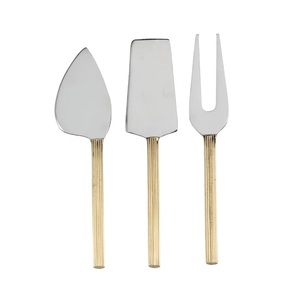 Direct Factory Selling Stainless Steel <b>Cheese</b> <b>Knife</b> <b>Set</b> With Brass Handle <b>Cheese</b> Tools Serving Fork Heart <b>Knife</b> Spatulas Cutlery - Product Image 1
