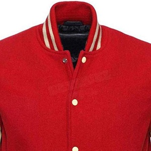 Chaqueta Varsity de Lana Personalizada con Tela de Lona, Resistente al Viento y Transpirable, Chaqueta Gruesa de Invierno para Hombre, Suministro de Fábrica - Product Image 6