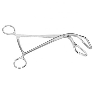 SOMER-Pinzas elevadoras uterinas, instrumento quirúrgico curvo de 9" - Product Image 1