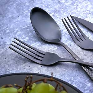 ชุดช้อนส้อมมิดไนท์ ซิลเวอร์แวร์ คอลเลคชั่นมีดสำหรับมื้อค่ำสุดหรู - Product Image 3