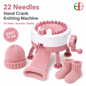 <span class=keywords><strong>Machine</strong></span> à <span class=keywords><strong>tricoter</strong></span> circulaire populaire de petit diamètre, 22 aiguilles, tricot simple, manivelle manuelle, marque EB, pour pulls et bonnets - Product Image 1