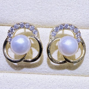 Pendientes de Perlas de Agua Dulce para Mujer, Estilo Instagram, Simple y Exclusivo, Diseño Retro Famoso en Internet - Product Image 3