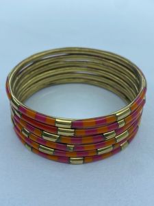 Premium <b>Resin</b> & Brass Bracelet Handmade Jewelry | Custom OEM Design | Wholesale Export Supplier India | Adjustable Cuff Bangle - Product Image 2