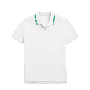 Camiseta de Manga Corta para Hombre, Estilo Casual Elegante, Antiarrugas, Lisa, Mezcla de Algodón, Tejido Jersey, 220g, Ligera, para Vacaciones de Verano - Product Image 3