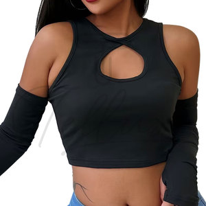 Top Corto a Cuadros para Mujer, Diseño Moderno, Verano, Manga Corta, Personalizable, Transpirable, Ecológico, de Algodón, con Logotipo Personalizado - Product Image 4