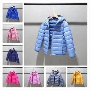 OEM Custom <b>Kids</b> Hooded Puffer Jacket, Lightweight Quilted <b>Winter</b> <b>Coat</b> with Custom Embroidery Logo - Product Image 5