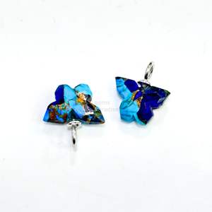 Colgante de Mariposa de Turquesa Azul Mohave AAA Lapis Blue, Plata 925, Gema de Turquesa Azul Tallada a Mano - Product Image 1